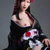 Tifa Movable Jaw Doll Sex Realistic No.11-2 GameLady Doll Silicone 165cm/5.41ft Kimono Dress Cosplay Video Game Fucking A Doll